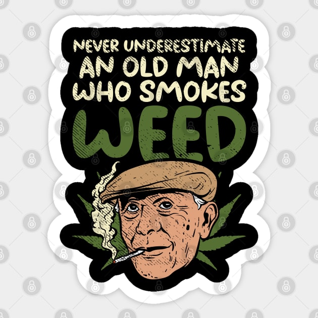 Passionated Weed Smoker Sticker by maxdax